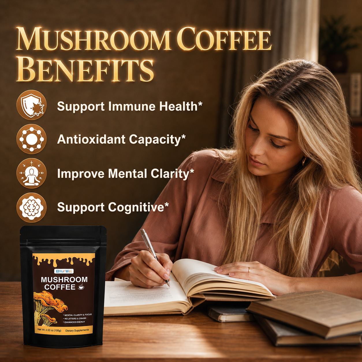 6 Natural Mushroom Coffee