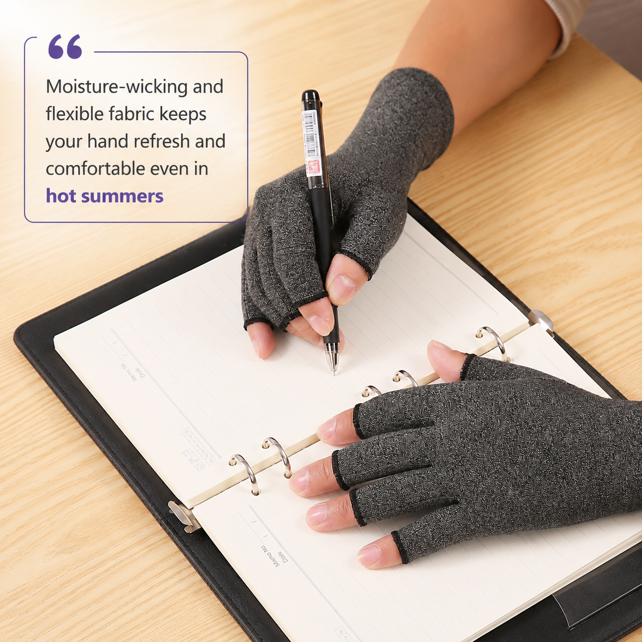 Everyday bamboo compression gloves