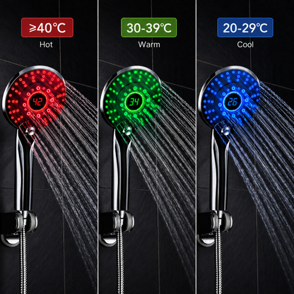 Showersense, LED Temperature Control Shower Head